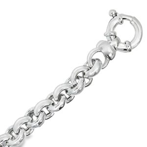 925 BELCHER BRACELET+CHAIN - 11MM <br/>M16043