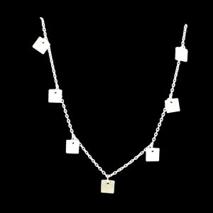 925 SQ DISC'S ON ANCHOR CHAIN - 6X6+1.5MM - 4.9g <br/>M16055.40+5