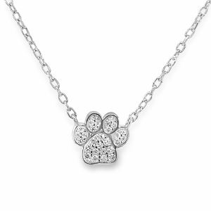 925 CZ PAVE PAW ON ANCHOR CHAIN - 10X9+1.4 - 2.4g <br/>M16060.42+3