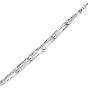 925 RH PL BALLS ON 5 LAYER BOX CHAIN - 4+0.7MM <br/>M16073.17+3
