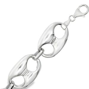 925 HOLLOW GUCCI BULKY BRACELET - 21MM - 19.6g <br/>M16075.20
