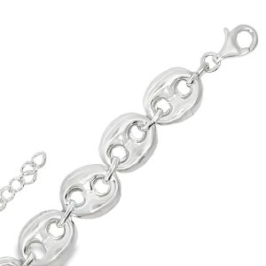 925 HOLLOW GUCCI BULKY BRACELET - 13MM - 18.6g <br/>M16076.18
