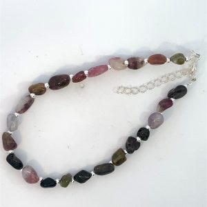 925 OVAL MIXED TOURMALINE BRACELET - 6MM <br/>M16082.17+3