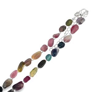 925  MIXED OVAL SHAPE TOURMALINE CHAIN - 6MM <br/>M16082.42+5