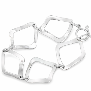 925 MODEST SQUARE LINK BRACELET - 25MM - 12.7g <br/>M16083.19