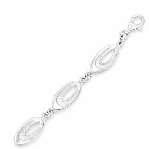 925 PLAIN OPEN SPIRAL LINK BRACELET - 9MM - 8g <br/>M16084.18+2