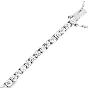 925 CZ CLAW SET TENNIS BRACELET - 3MM - 9.3g