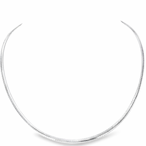 925 FLAT OMEGA CHAIN - 4MM  <br/>M16088