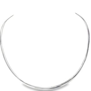 925 FLAT OMEGA CHAIN - 4MM  <br/>M16088