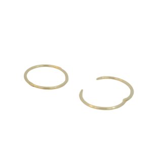 9CT YG PLAIN HINGE SLEEPERS - 15X1 - 0.63g <br/>M1697