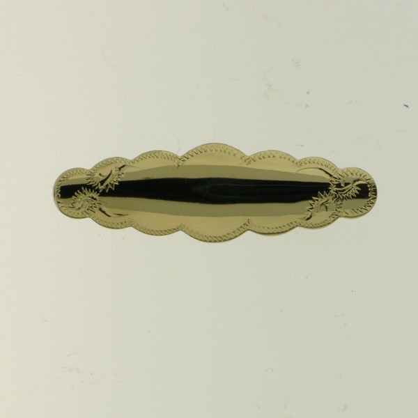 9CT YG SCALLOP BABY BROOCH - 31X10 - 1.57g - Image 2