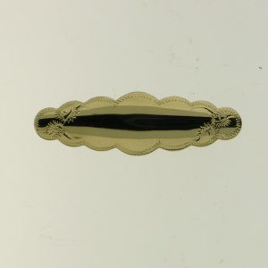 9CT YG SCALLOP BABY BROOCH - 31X10 - 1.57g