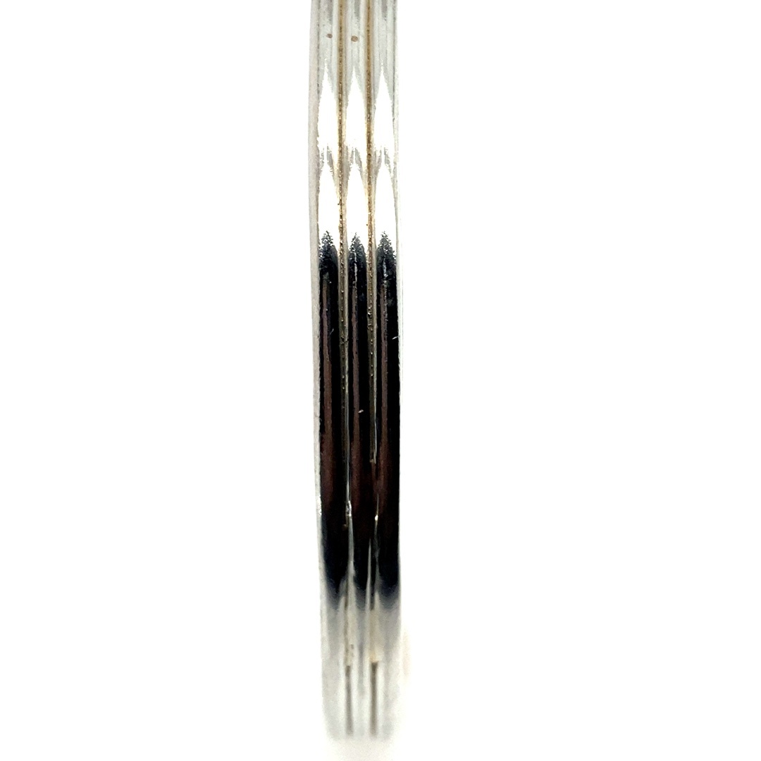 925 TRIP STRAND D-SHAPE BANGLE - 5MM <br/>M18007 - Image 2