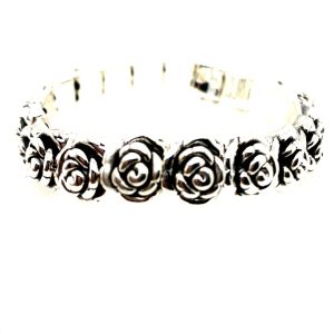 925 OXI ELECTROF ROSES BANGLE 12MM 50 DIA 23.8g <br/>M18068
