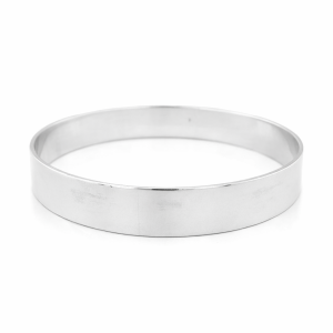 925 PLAIN FLAT BANGLE - 12MM <br/>M18103