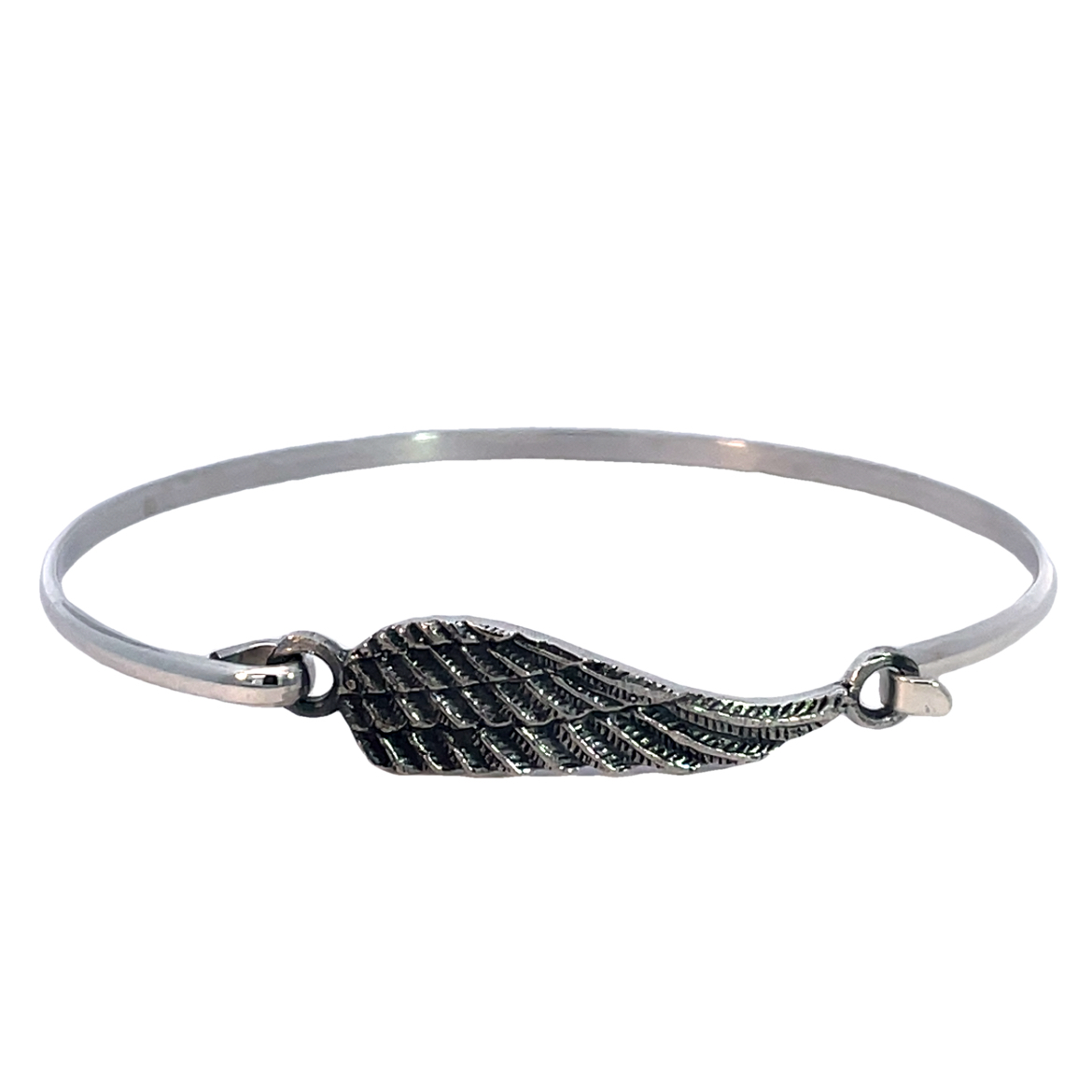 925 OXI SINGLE WING HINGE BANGLE 9+3MM 60 DIA 6.2g <br/>M18125