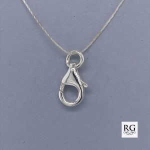 925 LOBSTER CLASP - 13X6 - WITH O-RING - 0.6g <br/>M20001
