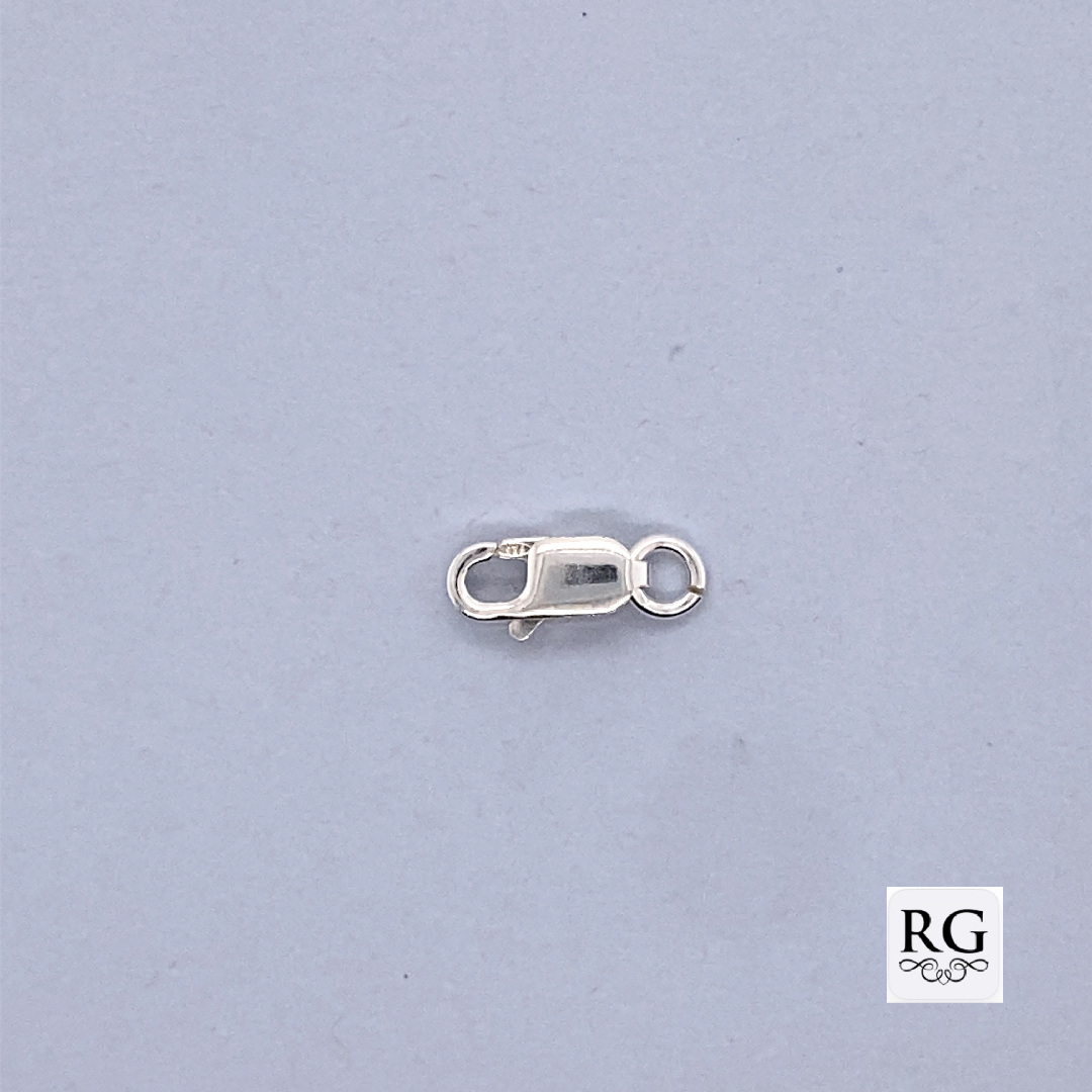 925 ITALIAN CLASP - 12X4 - WITH O-RING - 0.44g <br/>M20002