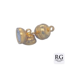 BRASS NICKEL FREE GOLD PL MAGNETIC BALL - 1 EYE <br/>M20040