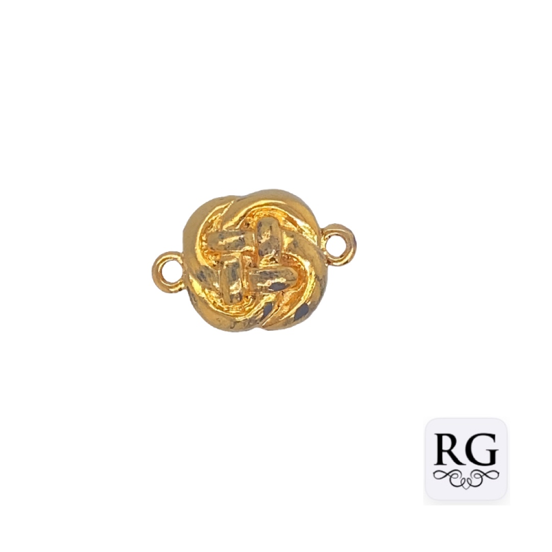 BRASS NICKEL FREE GOLD PL SQ MAGNETIC CLASP 1 EYE <br/>M20041