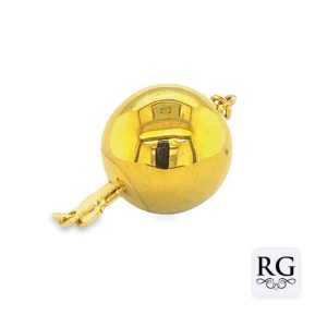 925 GOLD PL BALL CLASP - 16MM - 1 EYE <br/>M20055