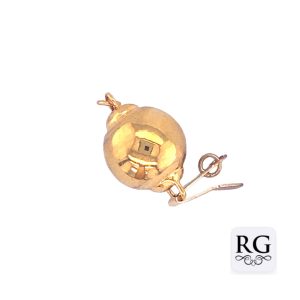 BRASS NICKEL FREE GOLD BALL CLASP - 12MM - 1 EYE <br/>M20065