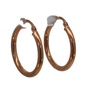 9CT RG HOLLOW RND TUBE HOOPS - 26X2.5 - 1.3g <br/>M2007R