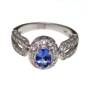18CT WG TZ:0.80CT DR:60X0.59CT DIA RING - 11.3MM <br/>M3153
