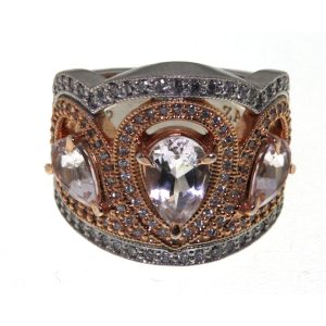 9CT R+WG 2.14CT MORG DR:0.623CT GHVS DIA RING 14.5 <br/>M3198