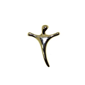9CT YG ABSTRACT CROSS - 17X14 - 0.45g <br/>M552