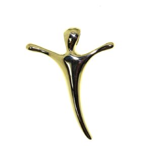 9CT YG ABSTRACT CROSS - 34X26 - 2.94g <br/>M554
