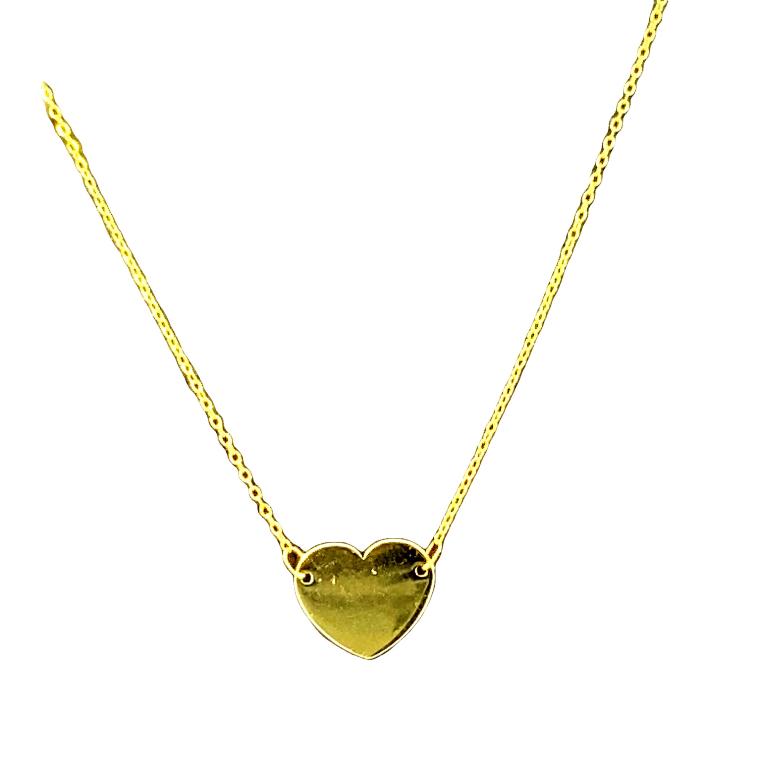 9CT YG HEART DISC ON ANCHOR CHAIN - 0.7g <br/>M5560.42