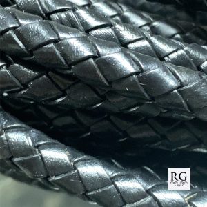 LEATHER - BLACK - 8MM - P/METER <br/>MLEABL8.00