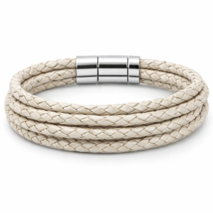 LEATHER - SILVER - 3MM - P/METER <br/>MLEASLV3.00