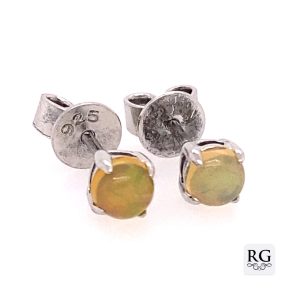 925 OPAL 4 CLAW SET STUDS - 4MM <br/>MS023
